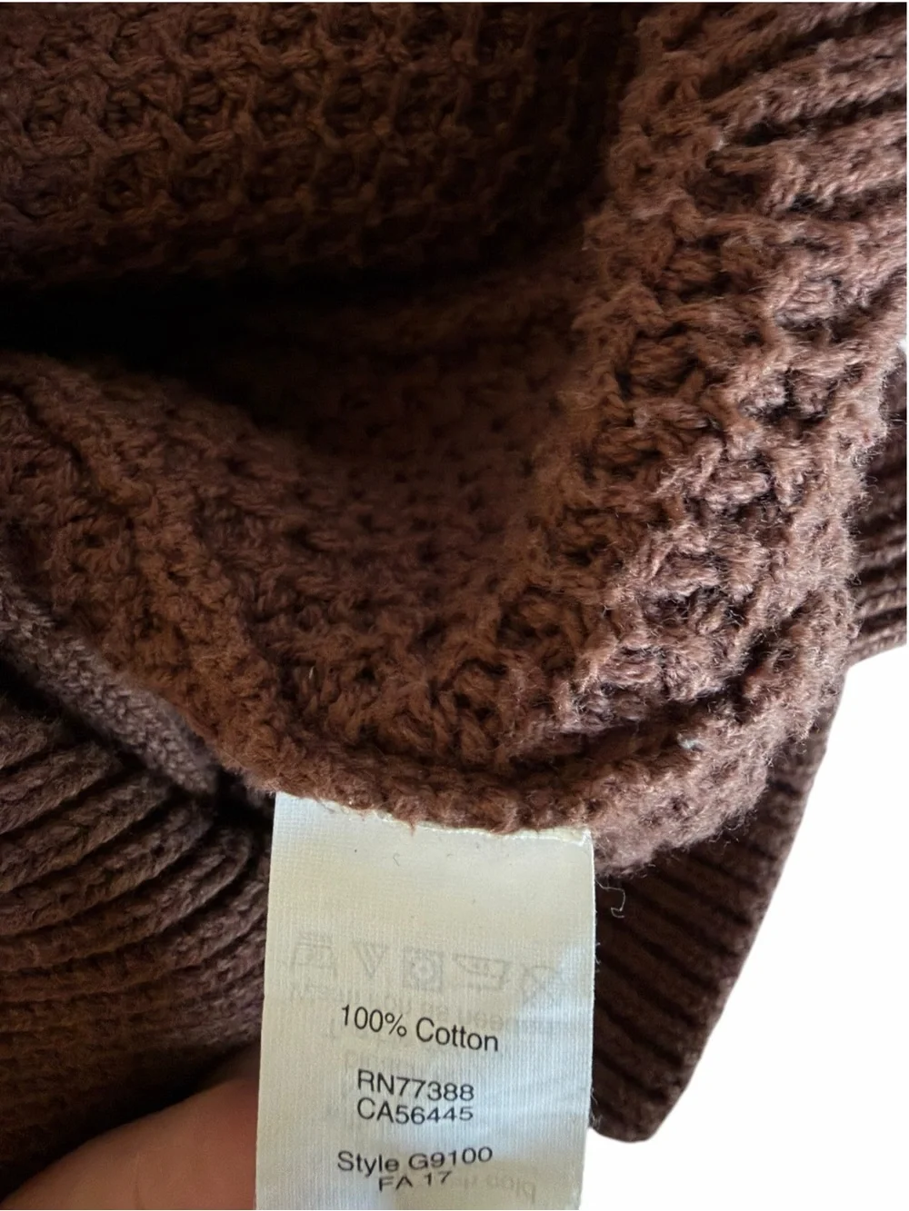 J.Crew Mens Small Seed Stitch Shawl Collar Cardigan Brown G9100 Cotton
